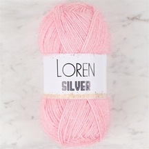 Loren Silver Toz Pembe El Örgü İpi - Rs0013 - 34074