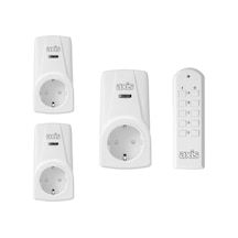 Axis 3'lü Uzaktan Kumandalı Priz Set 3680 W