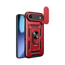 Durukar Apple, Uyumlu iPhone 17 Air Pars Lens Yüzüklü Silikon - Kırmızı