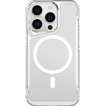Ardemix Apple Uyumlu iPhone 14 Pro Max Magsafe Şarj Özellikli T-max Magsafe Kılıf-renksiz Renksiz
