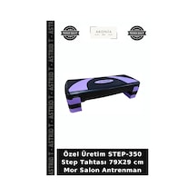 Özel Üretim Step-350 Step Tahtası 79x29 Cm Mor Salon Antrenman