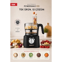 Karaca Mastermaid Power Max 12 İn 1 Mutfak Robotu Siyah