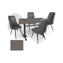 Çipa - Çırağan Mutfak Masa Takımı - 70x120 Werzalit, Wermodin Ve Allzalit Tabla - Twister - Füme Çok Renkli