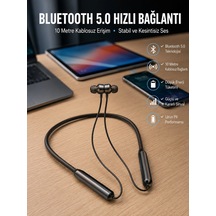 Znv Zenvia Mey İthalat Dijital Göstergeli Kulak İçi Kablosuz Bluetooth Kulaklık Boyun Bantlı Yeni Nesil Znv2025