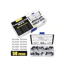 Topnotch 10 Değerli 50 Parça Mos Fet Transistör Kit Irlz24n Irlz34n Irlz44n Irlz46n Irlz48n Irfz24n Irfz34n Irfz44n Irfz46n Irfz48