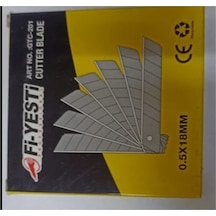 Fiyesti 100 Yaprak Maket Bıçağı Yedek Ağzı 18 0,5 Mm