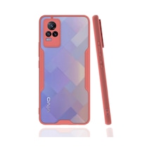 Newface - 533 - Vivo V21e Kılıf Platin Silikon - Csmo-tex - - Pembe