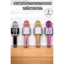 Şarjlı Ve Uzun Pil Ömürlü Karaoke Mikrofon Usb Bellek Destekli Profesyonel Ses Mh-hs1729-6864