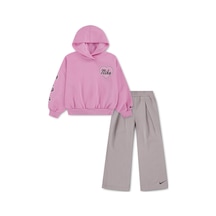 Nike Nıke Juxta-gırl Wıde Leg Pant Şardonlu Pamuklu Kız Çocuk Eşofman Takım 36p313 G5e