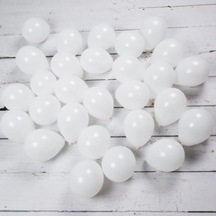 Pastel Beyaz Balon 6 inc