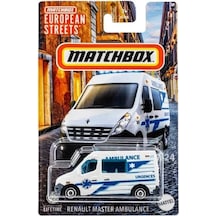 Matchbox European Streets - Renault Master Ambulance Hvv43 Renkli