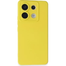 Newface - 449 - Xiaomi Redmi Note 13 Pro 5g Kılıf Nano İçi Kadife Silikon - Edntrend - - Sarı
