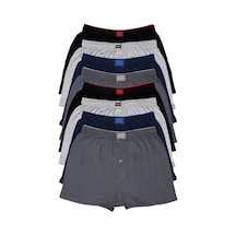 Tutku Erkek Penye Havlu Bel Boxer Karışık Renk 8'li Çok Renkli