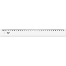 Hatas 0160 Geniş Plastik Büro Cetveli 30 CM 25 Adet Şeffaf