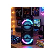 Kablosuz Bluetooth Hoparlör Led Işıklı Usb Ve Tf Kart Destekli - Haluna3508-7921 Renkli