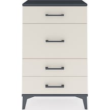 Arges Komodin 4 Çekmeceli 60x30x96 Antrasit-aytaşı Antrasit