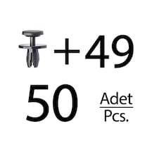 Peugeot, Opel, Citroen İçin Tampon Ve Davlumbaz Klipsi- 50'li
