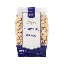 Metro Chef Çiğ Kaju 250 G - Doğal Atıştırmalık Ve Tatlı Malzemesi 3'li Ekonomik Paket - 3 Adet Tarı