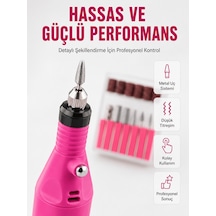 Elektrikli Manikür Pedikür Törpü Seti 6 Başlıklı Yeni Nesil