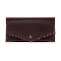 Elegance Leather El Yapımı Hakiki Deri Kadın Cüzdan Kahverengi - 631884675 kahverengi