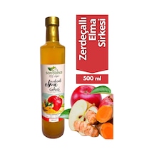 Zerdeçallı Elma Sirkesi 500 Ml - Organik Doğal Fermantasyon