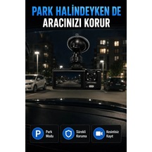1080p Full Hd Araç İçi Kamera Wifi Bağlantılı Çift Kameralı Geniş Açılı Araç Kayıt Kamerası 89831700