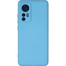 Tedar Xiaomi Mi 12 Kılıf Nano İçi Kadife Silikon - Mavi Najmaddin standart