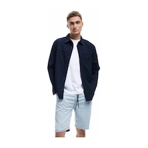 Koton Beli Bağcıklı Bermuda Slim Fit Jean Şort Açık İndigo 5sam40134nd Açık İndigo