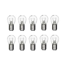10 Adet 12v P21/5w Çift Duy Düz Tırnak Standart Renk Ampul Ba15d