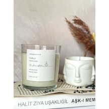 Vanilya Kokulu Soya Vegan Bardak Mum Beyaz