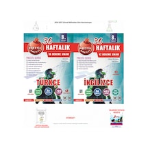 Nartest 8. Sınıf Haftalık Türkçe Ve İngilizce Deneme 2 Kitap Seti