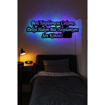 Led Işıklı Dekoratif Duvar Tablosu Motivasyon, Atarlı & Anlamlı Söz Tasarımları 4. Model - 829442777 4. Model