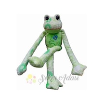 Yeşil Kurbağa 40 Cm Froggie Camgöz Peluş Oyuncak Özel Kaliteli Kumaş Yeşil