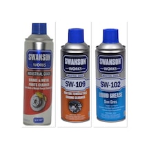 Swanson Works Balata Sprey Motor Temizleyici Sprey Gres Bakım Set