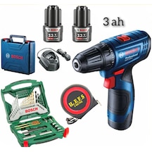 Bosch Profesyonel GSB-120-LI 12V Li-ion 2x3AH Akülü Vidalama + Bosch Tornavida Seti 50 Parça
