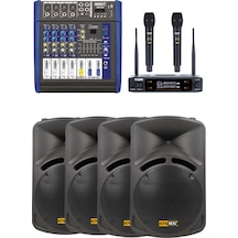 Lastvoice Bronz Paket-3 Profesyonel Ses Sistemi Mikser Hoparlör E