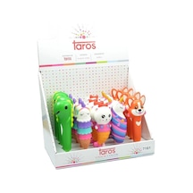 Taros Unick Color Puffy Cute Animal Jel Kalem Çok Renkli