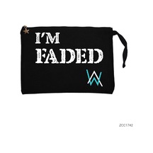 Zepplin Giyim Alan Walker Faded Siyah Clutch Astarlı Cüzdan / El Çantası