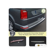Vw T6.1 Transporter Krom Arka Tampon Eşiği Tek Kapılı Taşlı 2020 Ve Sonrası Vw T6.1 Transporter Krom Arka Tampon Eşiği Tek Kapılı Taşlı 2020 Ve Sonrası