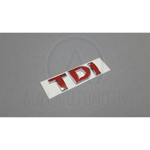 Volkswagen Passat 1997-2005 Tdi Bagaj Yazısı Krom 3 Kırmızı Uyumlu