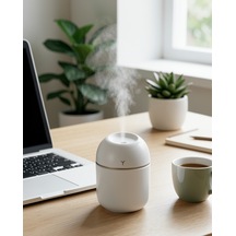 Mini Hava Nemlendirici Usb Bağlantılı Led Işıklı Aromaterapi Difüzörü