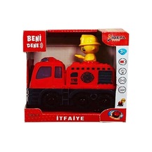 İdeal Toys İtfaiye Aracı Kırılmaz Sesli Işıklı Çarp Dön Özellikli