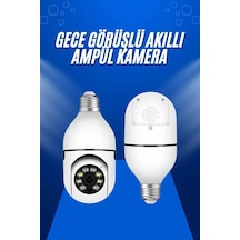 Ev - 595 - Kamerası Wifi Kamerası Gece Görüşlü Akıllı - Shopılke - Ampül Kamera