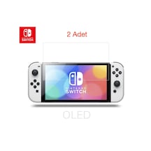 Nintendo Switch Oled Ekran Koruyucu Temperli Cam Premium Pro 9H 2