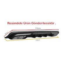 Skoda Octavia Difüzör Difizör Siyah + Kare Egzoz Görünüm C Tip Uyumlu