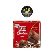 Çikolata Sütlü Kare 60 G X 10 Adet