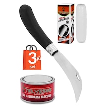 Desan Eğri Aşı Bıçağı Aşı Macunu Aşı Bandı 3'lü Paket Ağaç Aşıl