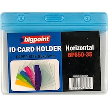 Bigpoint Korumalı Kart Poşeti Yatay Mavi 85x55mm 10'lu Poşet
