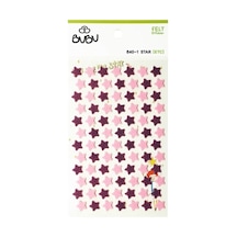 Bubu Keçe Sticker Renkli Yıldızlar - 2 Paket