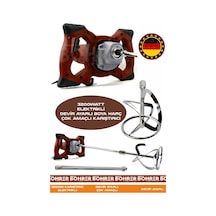 Böhrer Alman HB0404T 3200W Devir Ayarlı Çift Şanzıman Yeni Nesil Elektrikli Boya Harç Çok Amaçlı Red Karıştırıcı